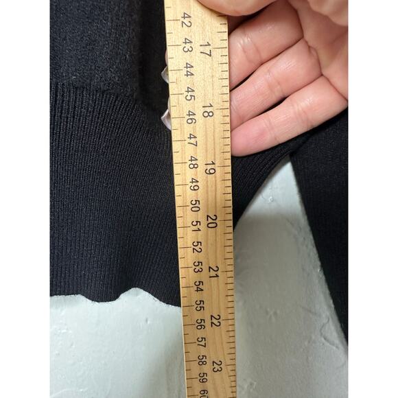 Charlie Holiday Black V Neck Pullover Sweaters - Picture 8 of 8